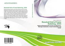 Portada del libro de Baseball Hall of Fame Balloting, 2004