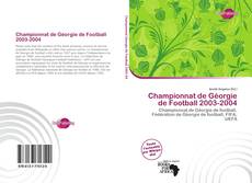 Bookcover of Championnat de Géorgie de Football 2003-2004