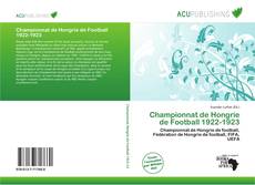 Buchcover von Championnat de Hongrie de Football 1922-1923