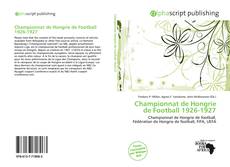 Borítókép a  Championnat de Hongrie de Football 1926-1927 - hoz