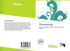 Обложка Chirostenotes