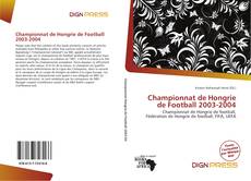 Buchcover von Championnat de Hongrie de Football 2003-2004