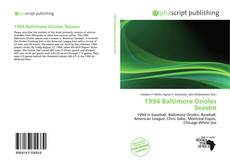 Обложка 1994 Baltimore Orioles Season