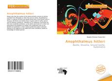 Bookcover of Anophthalmus hitleri