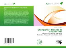 Championnat d'Islande de Football 1937 kitap kapağı