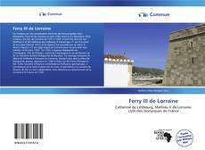 Capa do livro de Ferry III de Lorraine 