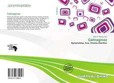 Portada del libro de Calinaginae