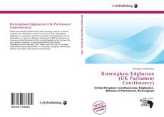 Couverture de Birmingham Edgbaston (UK Parliament Constituency)