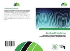 Continuité Uniforme的封面