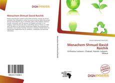 Portada del libro de Menachem Shmuel David Raichik