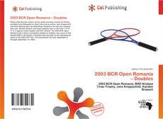 Buchcover von 2003 BCR Open Romania – Doubles