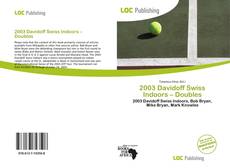 Bookcover of 2003 Davidoff Swiss Indoors – Doubles