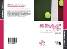 Buchcover von 2003 Miller Lite Hall of Fame Championships – Doubles