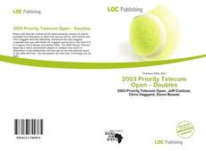 Bookcover of 2003 Priority Telecom Open – Doubles