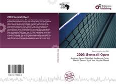 Buchcover von 2003 Generali Open