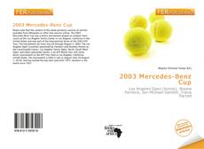 Bookcover of 2003 Mercedes-Benz Cup