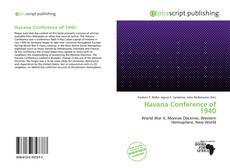 Borítókép a  Havana Conference of 1940 - hoz