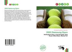 2003 Samsung Open的封面