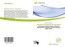 Bookcover of Federal Council of Austria