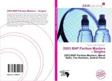 Couverture de 2003 BNP Paribas Masters – Singles