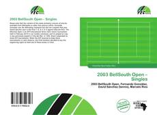 Buchcover von 2003 BellSouth Open – Singles