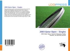 Buchcover von 2003 Qatar Open – Singles