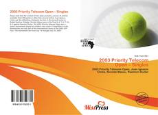 Portada del libro de 2003 Priority Telecom Open – Singles