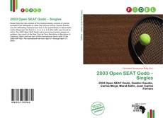 2003 Open SEAT Godó – Singles的封面