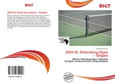 Copertina di 2003 St. Petersburg Open – Singles