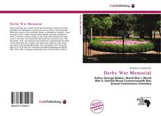 Capa do livro de Derby War Memorial 