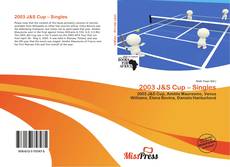 Bookcover of 2003 J&S Cup – Singles