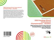 2003 Hastings Direct International Championships – Doubles的封面