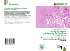Championnat du Luxembourg de Football 1924-1925的封面