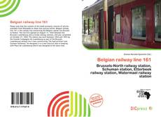 Portada del libro de Belgian railway line 161