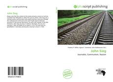 Buchcover von John Sieg