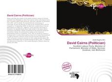 Bookcover of David Cairns (Politician)