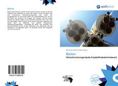 Bookcover of Belier