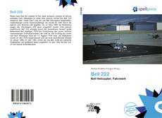 Bell 222 kitap kapağı