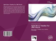 Portada del libro de Spirit Rover Timeline For 2005 March