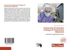 Bookcover of University of Georgia College of Veterinary Medicine