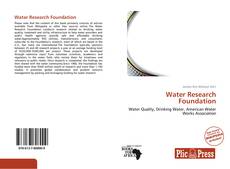 Capa do livro de Water Research Foundation 