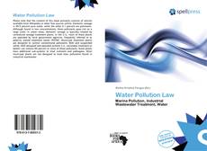 Bookcover of Water Pollution Law