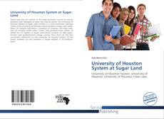 University of Houston System at Sugar Land的封面