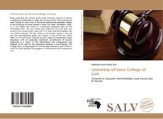 Bookcover of University of Iowa College of Law