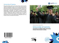 Bookcover of University of Jammu