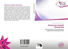 American Jewish University的封面