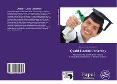Capa do livro de Quaid-i-Azam University 