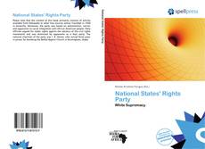 Bookcover of National States' Rights Party
