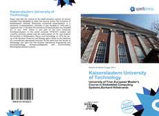 Kaiserslautern University of Technology kitap kapağı