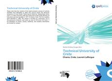 Technical University of Crete kitap kapağı